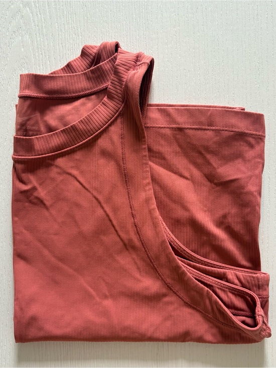 Nike Tops - Nike Rust Red Ribbed Trim Tank Top